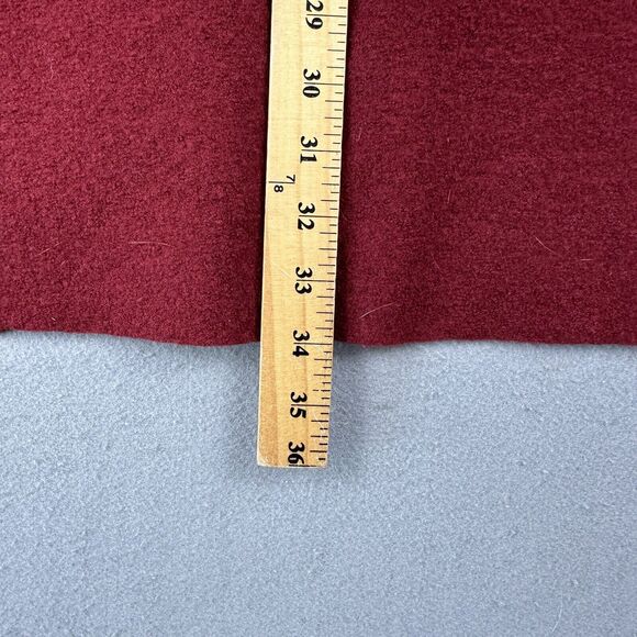 Indies Paris Wool Coat‎ Women’s 1 Red Tie Toggle Pocket Oversized Lagenlook - Picture 12 of 16